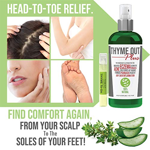 Thyme Out Plus Eczema Treatment, Psoriasis Treatment Treats Acne, Dermatitis,...