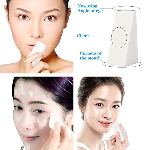 25pcs Cosmetic Puff Powder Puff Beauty Women's Makeup Wedge Foundation Sponge...