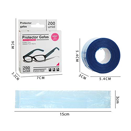 200PCS Disposable Eye Glasses Leg Sleeves Cover Hairdressing Hair Coloring Pr...