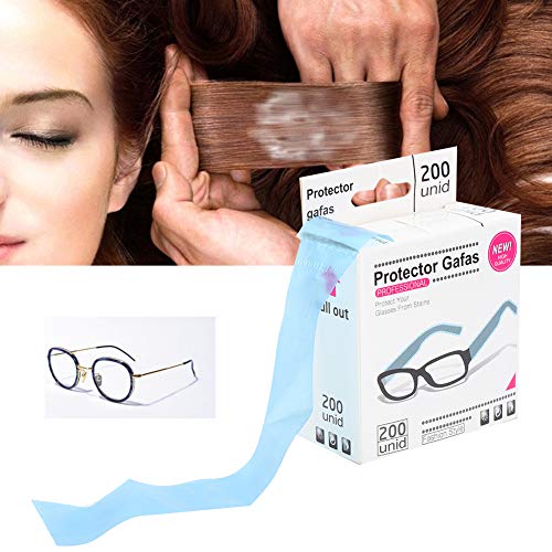 200PCS Disposable Eye Glasses Leg Sleeves Cover Hairdressing Hair Coloring Pr...