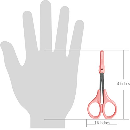 Small Nail Scissors Curved Sharp for Trimmer Precision Craft Shear Ingrown To...