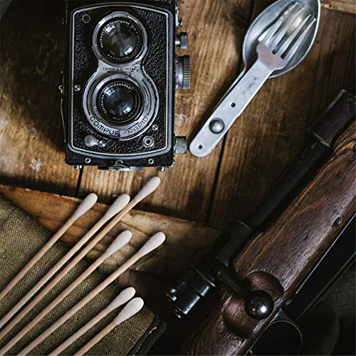 tifanso 300 Count 6 Inches Cotton Swabs with Long Wooden Sticks Cotton Tipped...