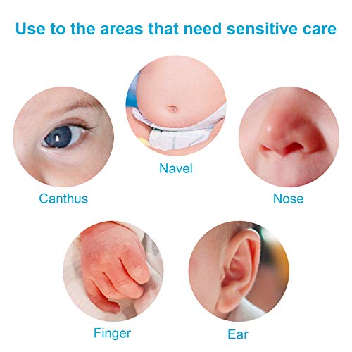 tifanso 55 Count Safety Cotton Swabs for Ears and Nose, Cruelty - Free & Hypo...