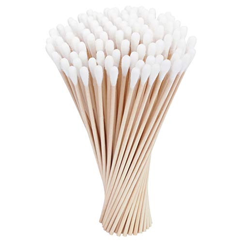 tifanso Cotton Swabs for Ears with Long Wooden Sticks 100 Count 6 Inches Cott...