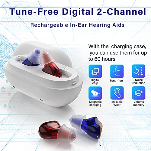 Tifimon Hearing Aids, Rechargeable Digital Hearing Amplifier for Seniors, Com...