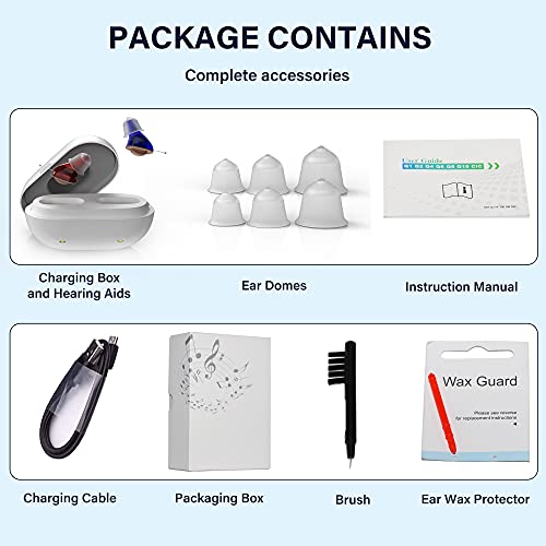 Tifimon Hearing Aids, Rechargeable Digital Hearing Amplifier for Seniors, Com...