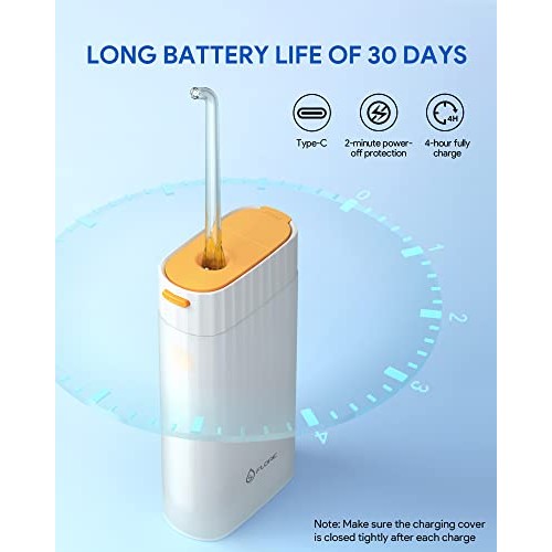 Cordless Water Flosser for Teeth Portable, Rechargeable Teeth Cleaner for Bra...