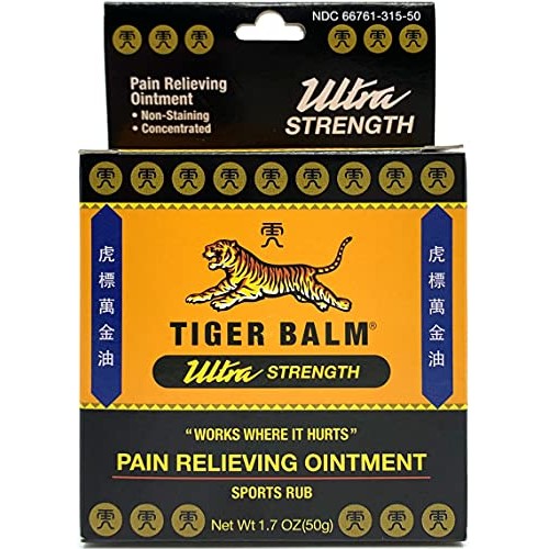 Tiger Balm Pain Relieving Ointment, Sports Ultra, 50g – Professional Size – S...