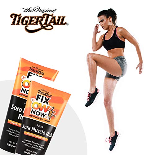 Tiger Tail Sore Muscle Rub – FixOwNow Heating Therapy Gel, Made in USA - 2.7 oz