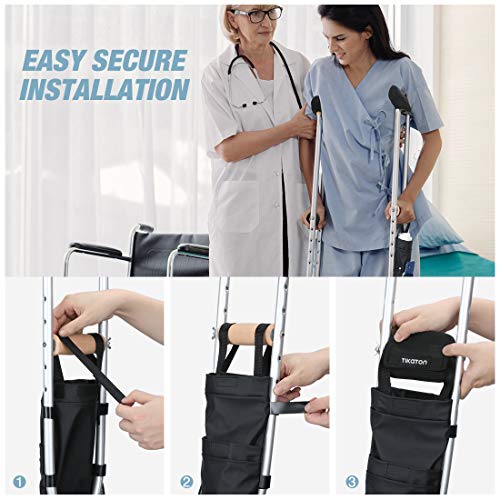 Crutches Accessories 5 Piece Set, Includes Soft Foam Crutches Pads for Armpit...