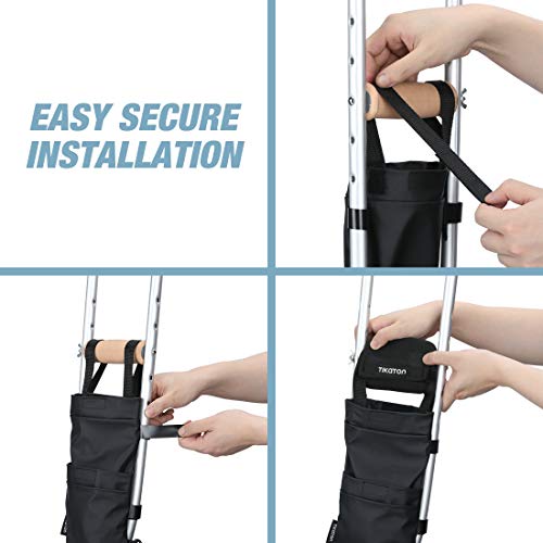 Crutches Accessories 5 Piece Set, Includes Soft Foam Crutches Pads for Armpit...