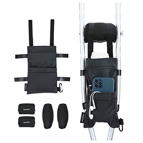 Crutches Accessories 5 Piece Set, Includes Soft Foam Crutches Pads for Armpit...