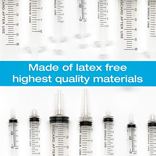 60ml Catheter Tip Syringe with Covers 10 Pack by Tilcare - Sterile Plastic Me...