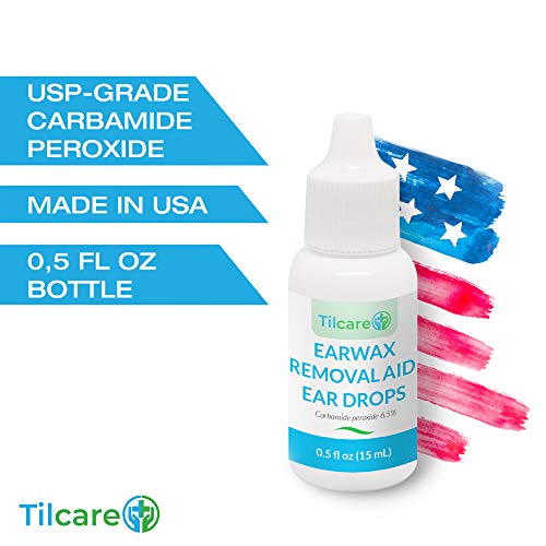 Ear Wax Removal Drops for Clogged Ears by Tilcare - Earwax softening Drops th...