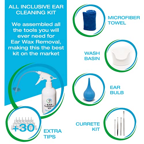 Ear Wax Removal Tool by Tilcare - Ear Irrigation Flushing System for Adults &...