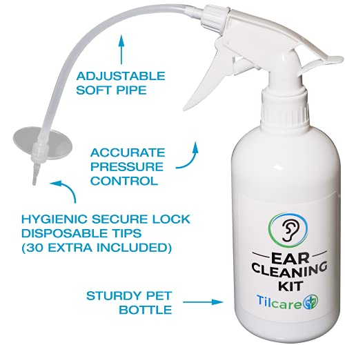 Ear Wax Removal Tool by Tilcare - Ear Irrigation Flushing System for Adults &...