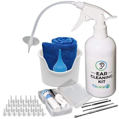 Ear Wax Vacuum Removal Tool by Tilcare - Ear Irrigation Flushing System for A...