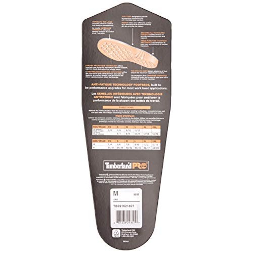 Timberland PRO Men's Anti Fatigue Technology Replacement Insole,Orange,Large/...