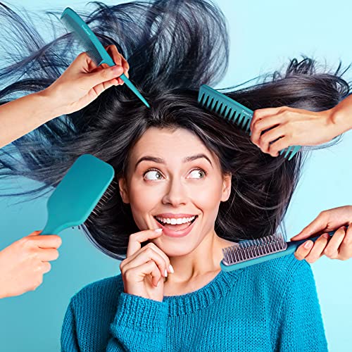 TimeTinkle Hair Brush Set - Detangler, Styling Brush, Tail Comb & Wide Tooth ...