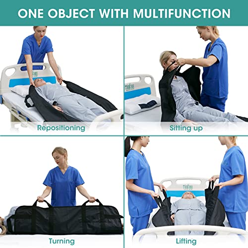 Bed Positioning Pad for Turning, Lifting & Sliding, 50" X 40" Multipurpose Wa...