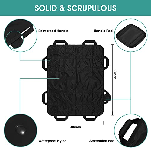 Bed Positioning Pad for Turning, Lifting & Sliding, 50" X 40" Multipurpose Wa...