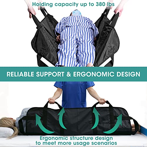 Bed Positioning Pad for Turning, Lifting & Sliding, 50" X 40" Multipurpose Wa...