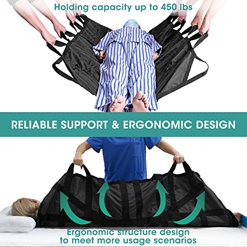 Bed Positioning Pad with Reinforced Handle, 60" X 40" Multipurpose Waterproof...