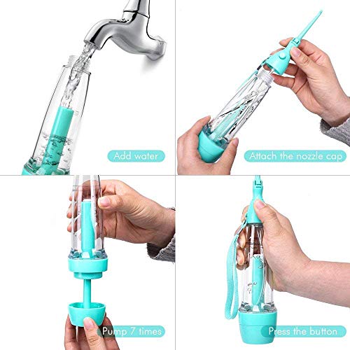 Water Flosser Portable Oral Irrigator Travel Water Jet Cordness Dental SPA De...
