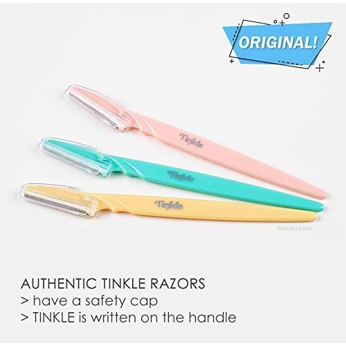 Dorco Tinkle Eyebrow Razor, Hair Trimmer Shaver and Tough Up Tool, Facial Raz...
