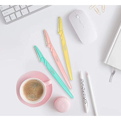 Dorco Tinkle Eyebrow Razor, Hair Trimmer Shaver and Tough Up Tool, Facial Raz...