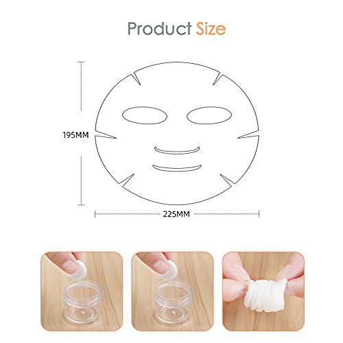100PCS Disposable DIY Cosmetic Compressed Facial Mask Sheet Mask Paper Skin C...