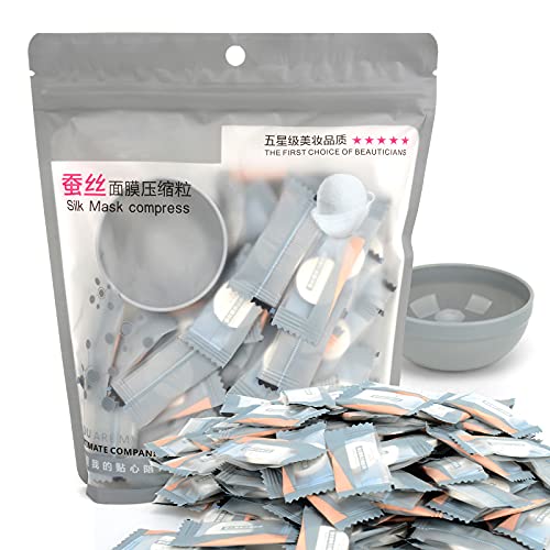 100PCS Disposable DIY Cosmetic Compressed Facial Mask Sheet Mask Paper Skin C...