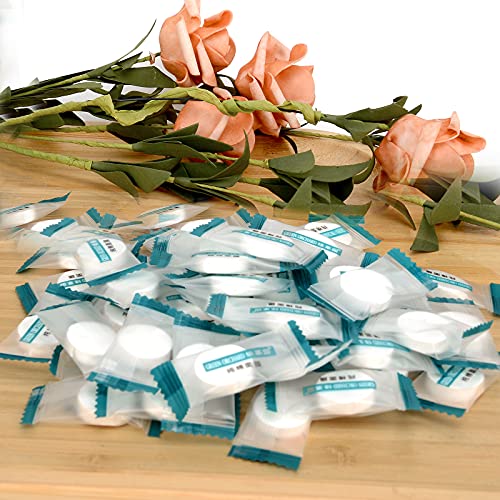 100PCS Natural Pure Cotton Dry Compressed Facial Mask Sheet, DIY Facial Skin ...