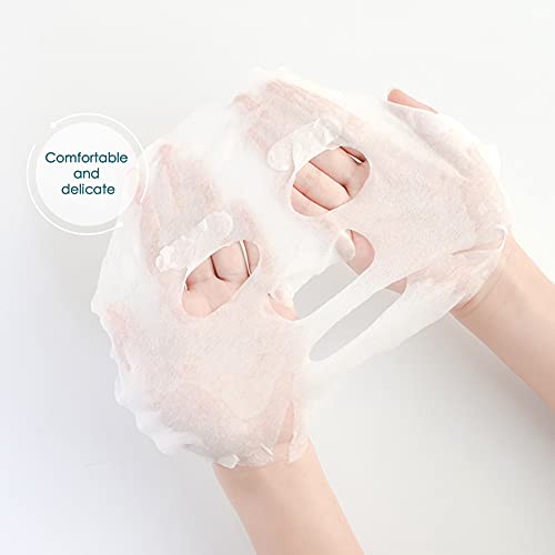 100PCS Natural Pure Cotton Dry Compressed Facial Mask Sheet, DIY Facial Skin ...