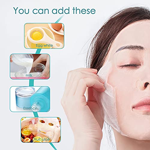 100PCS Natural Pure Cotton Dry Compressed Facial Mask Sheet, DIY Facial Skin ...