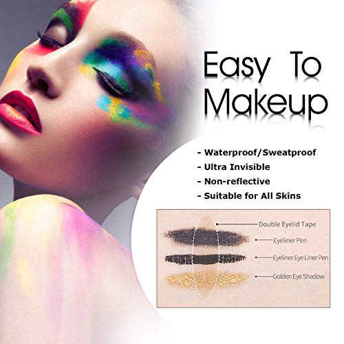 600Pairs/1200PCS Ultra Invisible Lace Double Eyelid Tapes Stickers, Single/On...