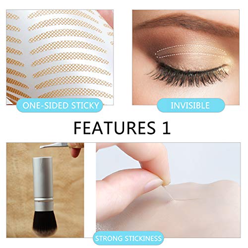 Ultra Invisible Lace Double Eyelid Tapes Stickers, Single/One-sided Sticky Me...