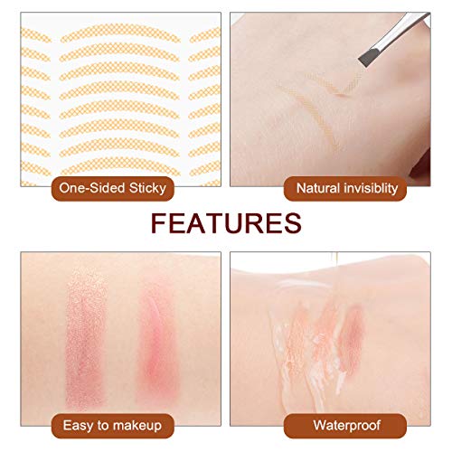 Ultra Invisible Lace Double Eyelid Tapes Stickers, Single/One-sided Sticky Me...