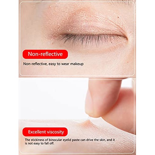 Ultra Invisible Lace Double Eyelid Tapes Stickers, Single/One-sided Sticky Me...