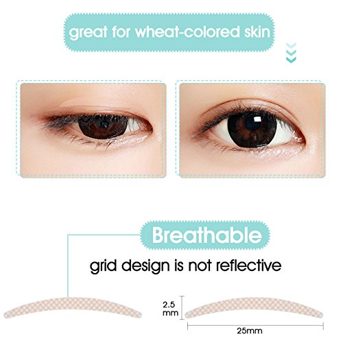 Ultra Invisible Lace Double Eyelid Tapes Stickers, Single/One-sided Sticky Me...
