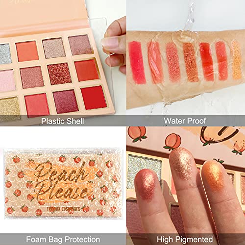 TINTARK Peach Please 18 Colour Eyeshadow Palette for Beauty - Eyeshadow Cosme...