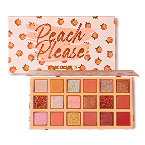 TINTARK Peach Please 18 Colour Eyeshadow Palette for Beauty - Eyeshadow Cosme...