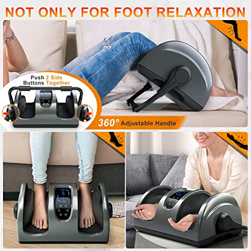TISSCARE Foot Massager-Shiatsu Foot Massage Machine w/ Heat & Remote 5-in-1 R...