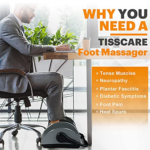 TISSCARE Foot Massager-Shiatsu Foot Massage Machine w/ Heat & Remote 5-in-1 R...