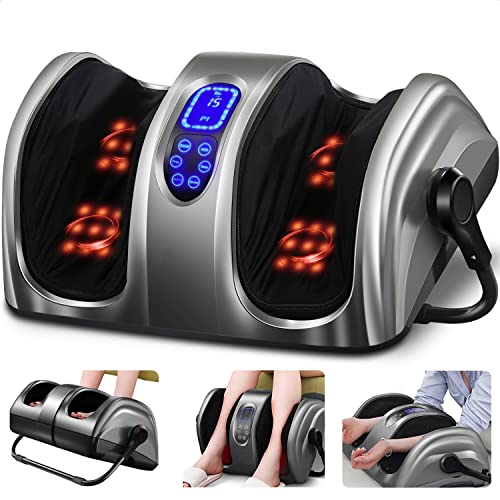 TISSCARE Foot Massager-Shiatsu Foot Massage Machine w/ Heat & Remote 5-in-1 R...