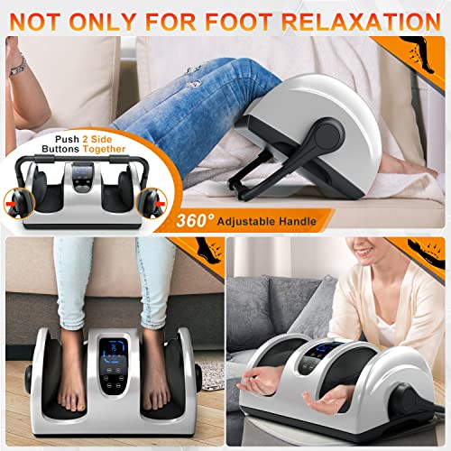 TISSCARE Shiatsu Foot Massager Machine w/ Remote & Heat for Plantar Fasciitis...