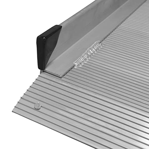 Titan Ramps Aluminum Wheelchair Entry Ramp and Handrails 10 ft. Solid Surface...