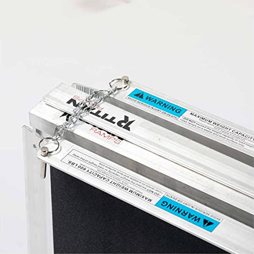 Titan Ramps Portable Wheelchair Ramp Multi Fold 7 ft Long x 30 in Wide Anti-Slip