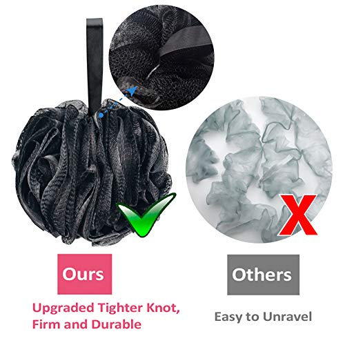 Titanker Bath Loofah Sponge, Shower Sponge Loofahs 60g/pcs Mesh Pouf Soft Bod...