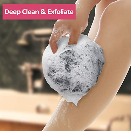 Titanker Bath Loofah Sponge, Shower Sponge Loofahs 60g/pcs Mesh Pouf Soft Bod...